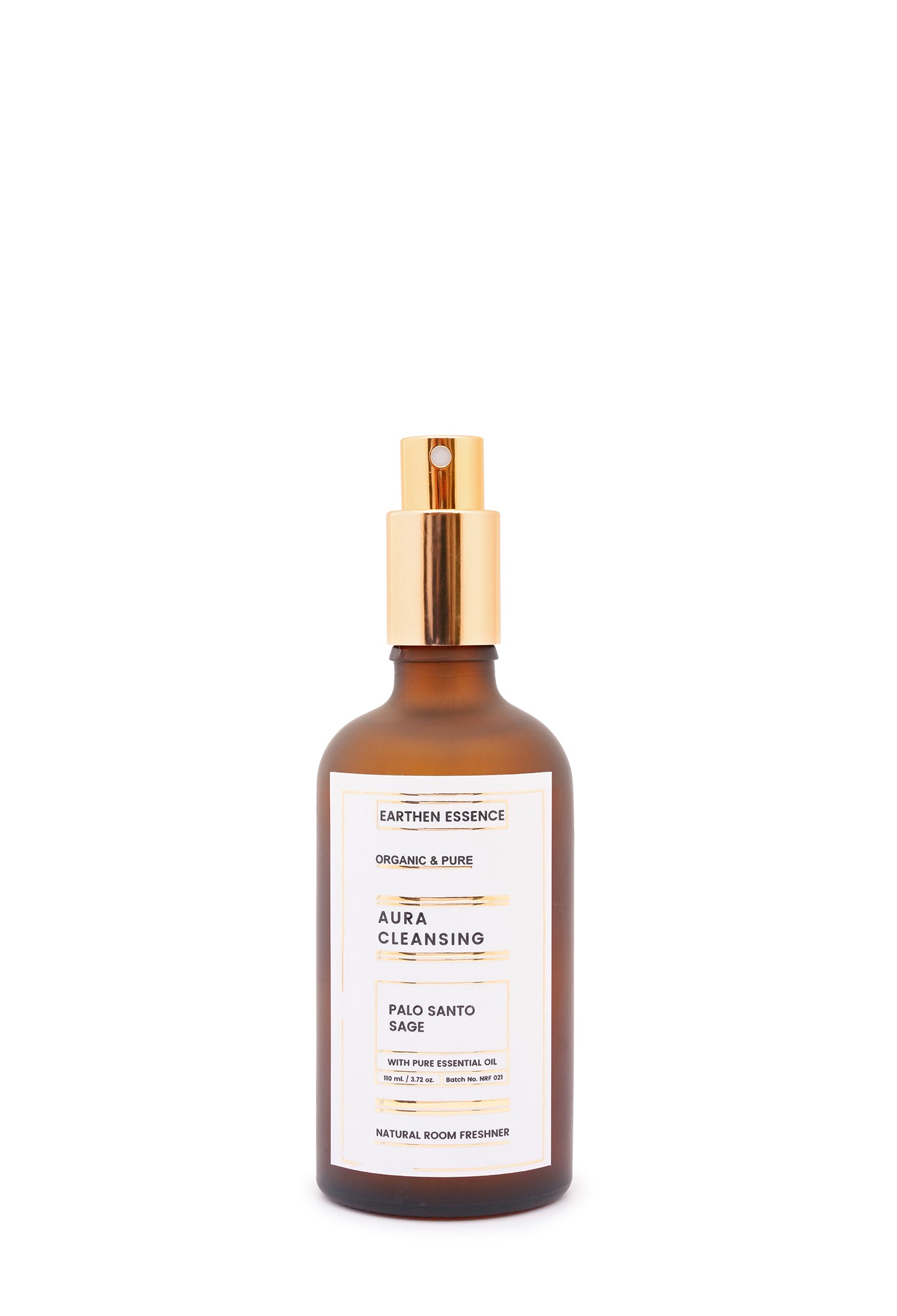 AURA CLEANSING Organic Room Freshner | 110 ml with Pure Essential PALO SANTO and SAGE.