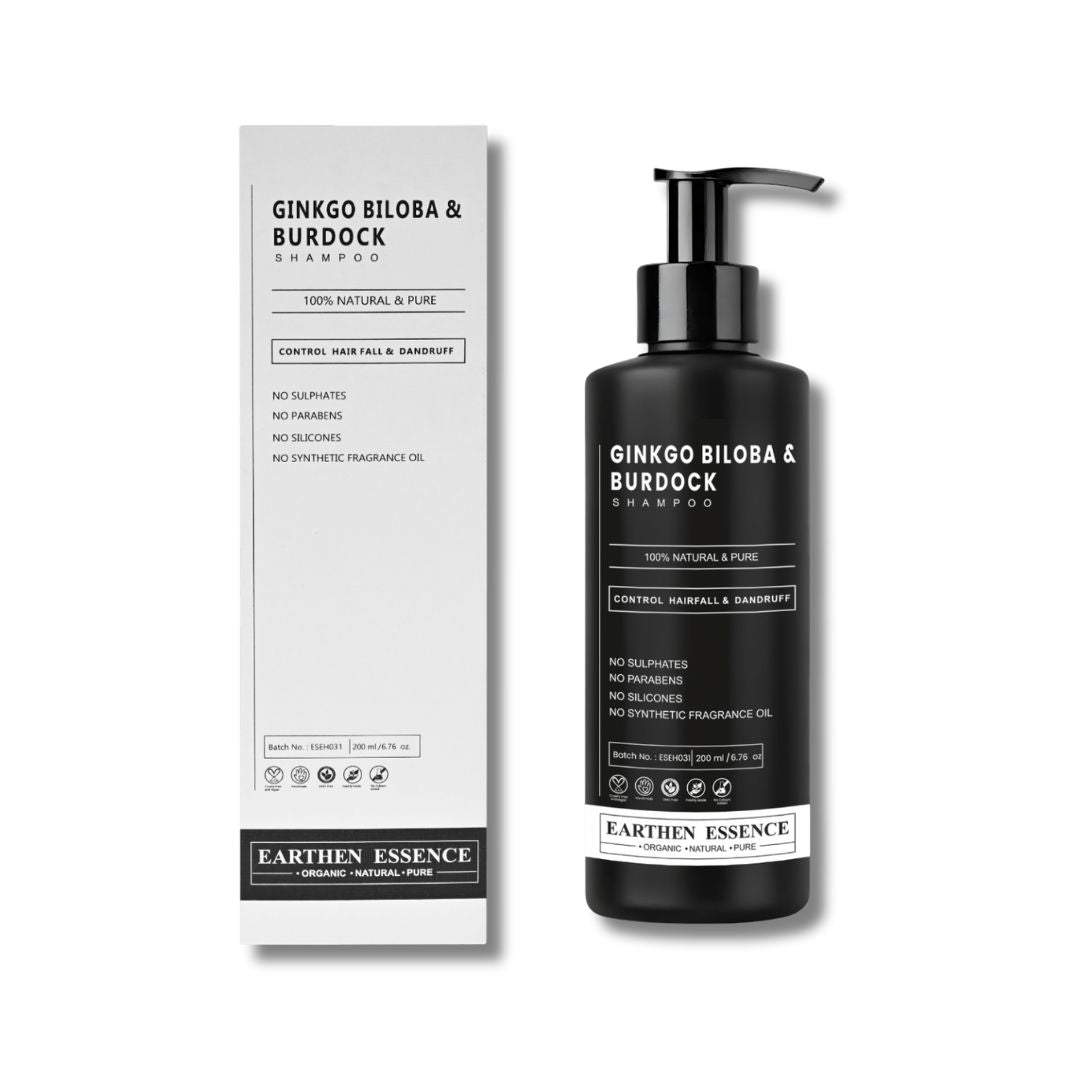 GINKGO BILOBA & BURDOCK Shampoo | Natural Remedy For Hairfall & Dandruff | 100ml