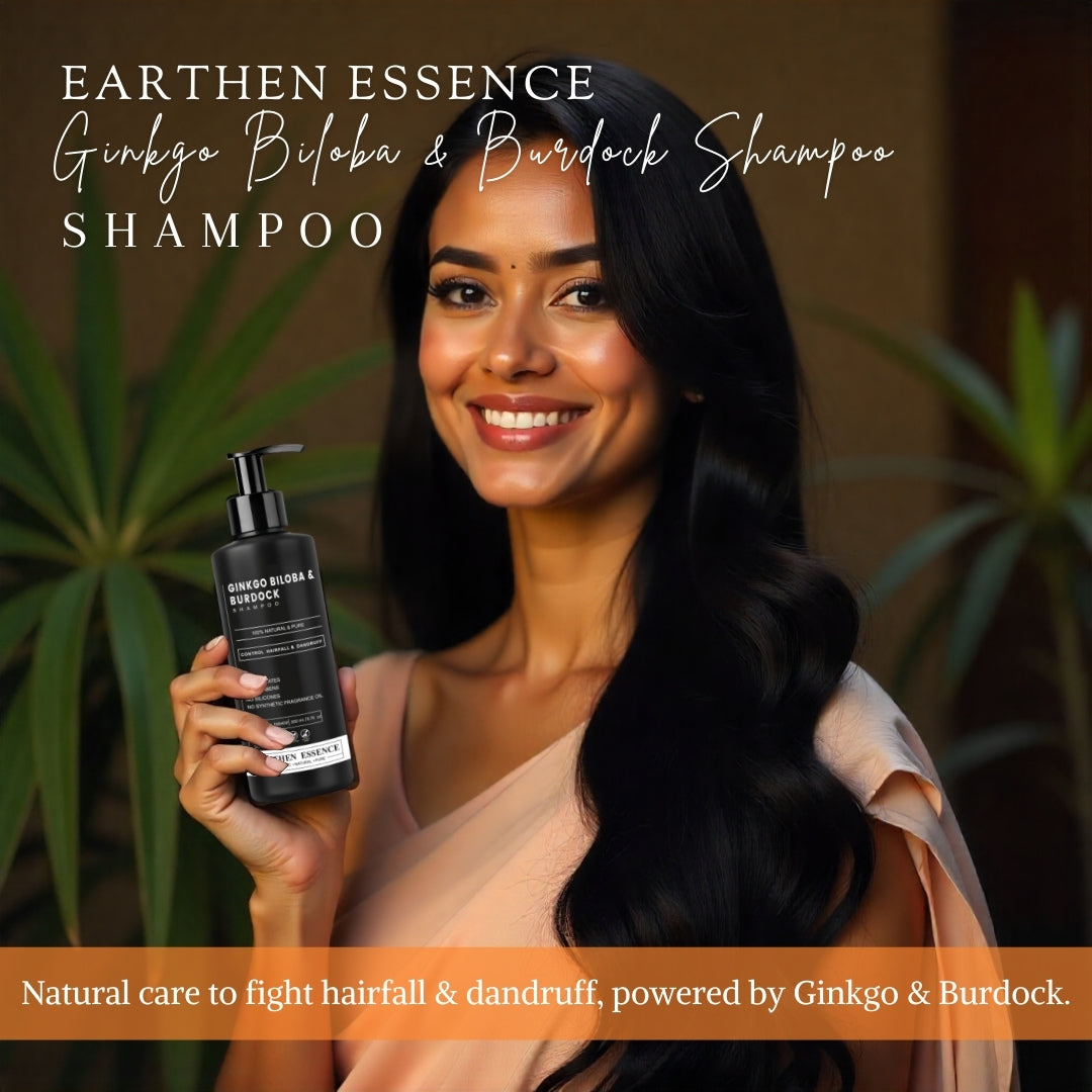 GINKGO BILOBA & BURDOCK Shampoo | Natural Remedy For Hairfall & Dandruff | 100ml
