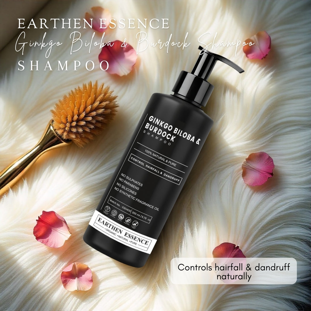 GINKGO BILOBA & BURDOCK Shampoo | Natural Remedy For Hairfall & Dandruff | 100ml