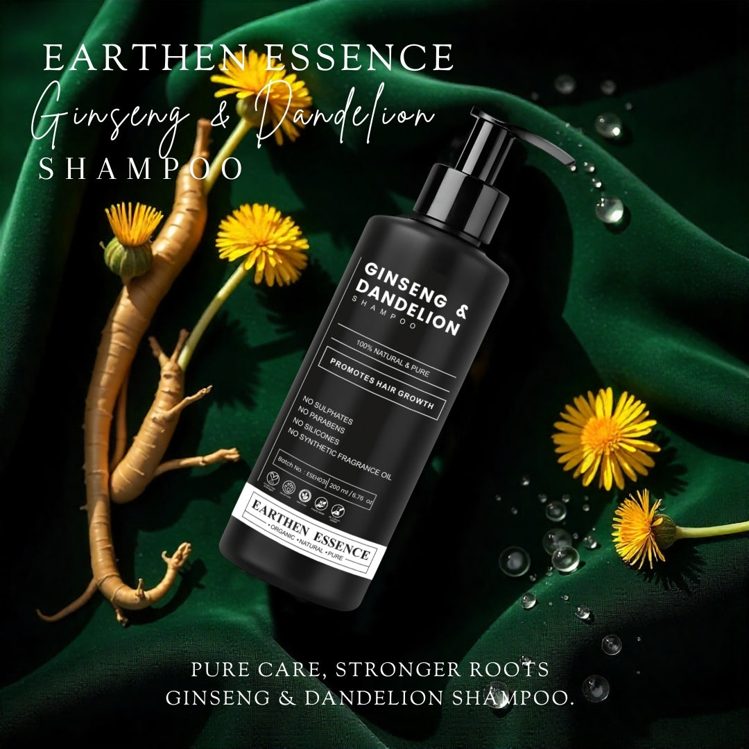 GINSENG & DANDELION Shampoo | Natural Remedy For Hair fall and Damaged Hair
