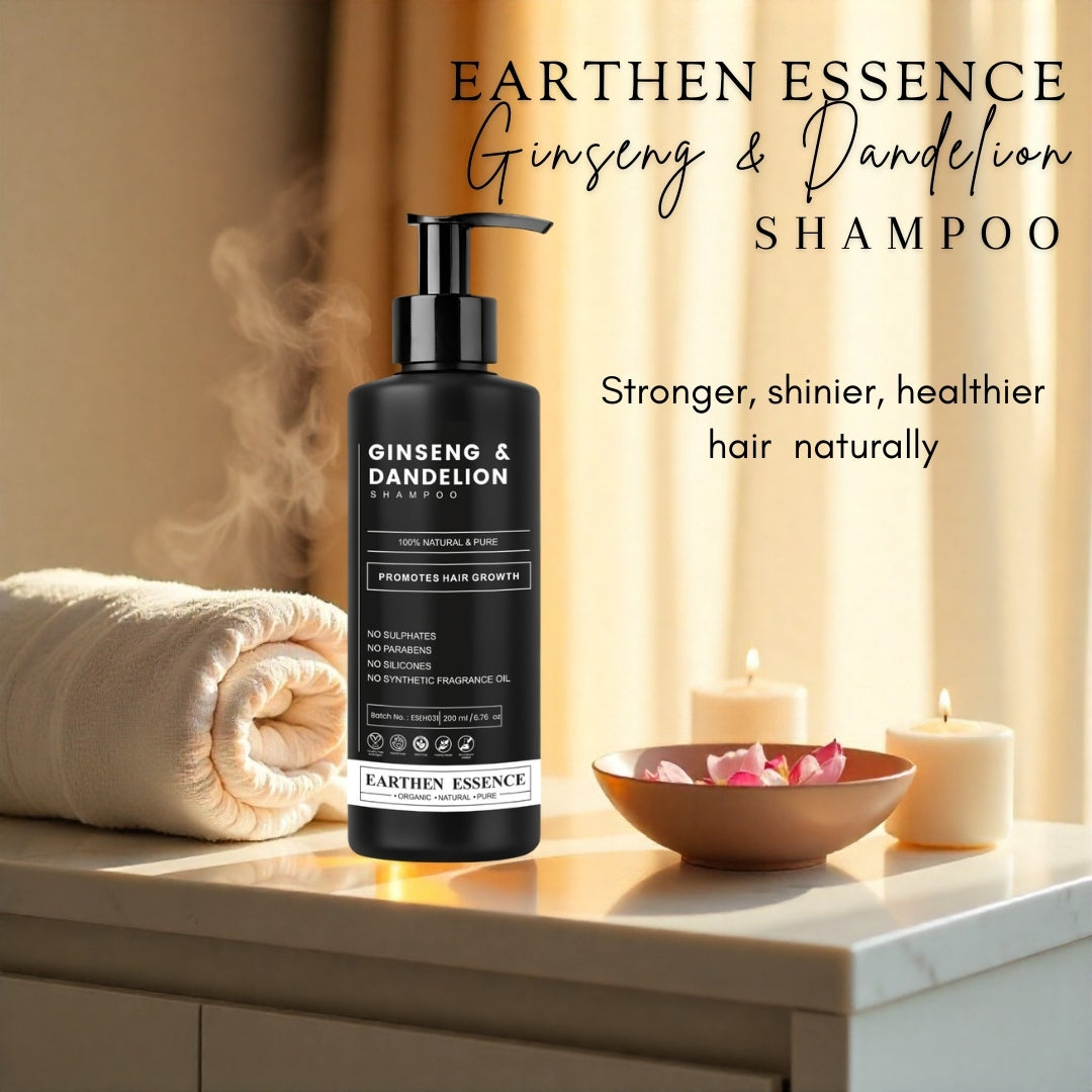 GINSENG & DANDELION Shampoo | Natural Remedy For Hair fall and Damaged Hair