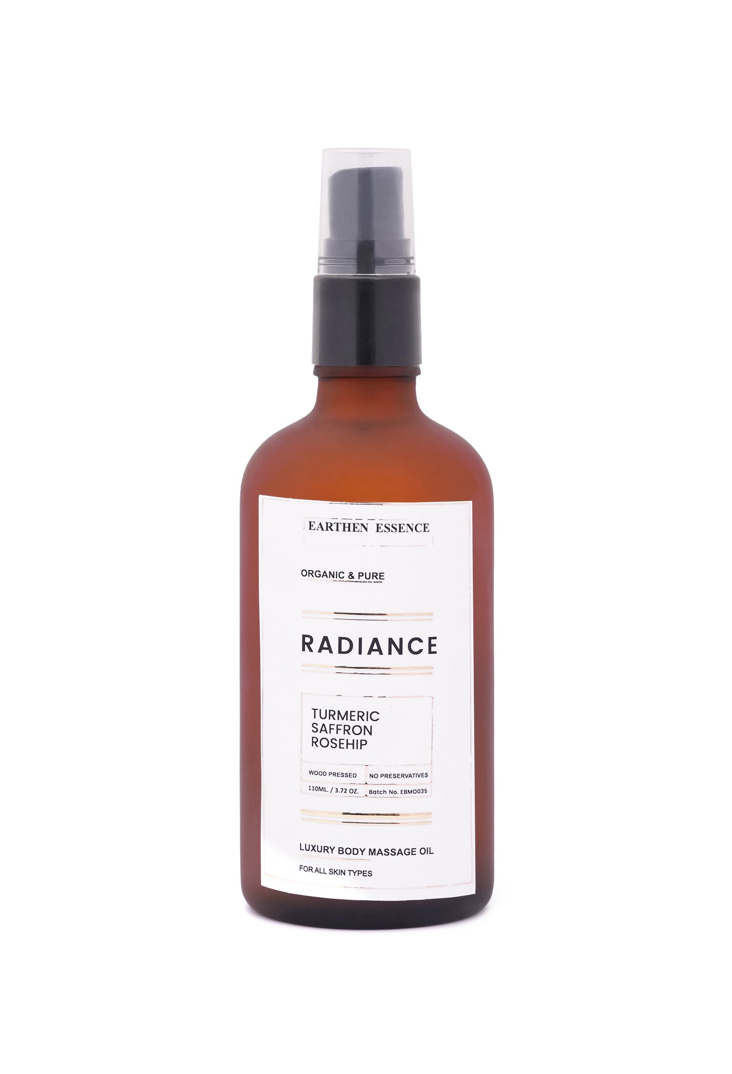 Luxurious Body massage Oil RADIANCE \ GLOW Kumkumadi for Glowing Skin | Moisturizing Body Oil for Dry and dull skin with 16 herbs| Organic Body Massage Glow Oil for Women & Men | 100ml