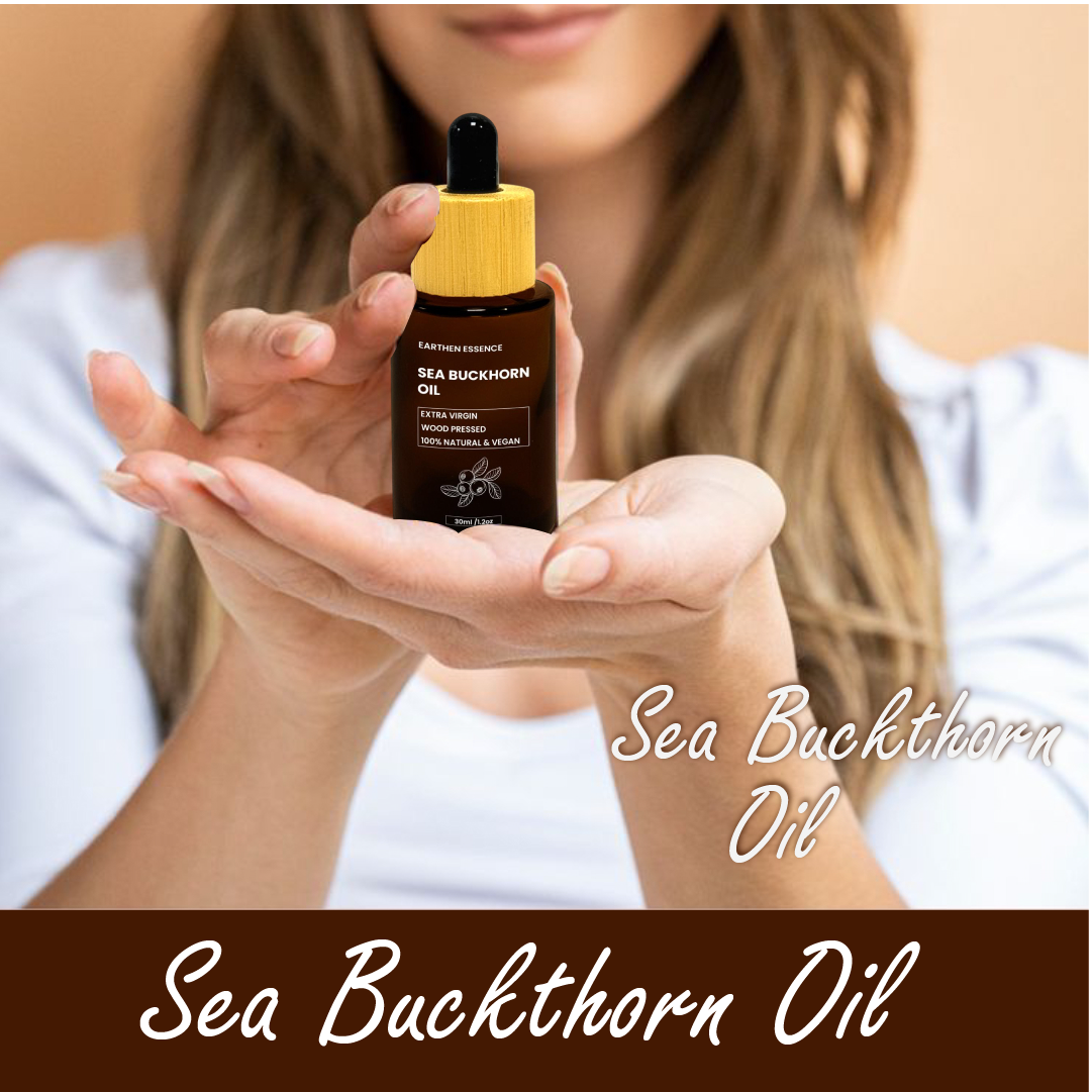 Organic SEABUCKTHORN Oil | Miracle Oil, with 4 Omega Fatty Acid | Therapeutic Grade Wood Pressed Edible Oil | For Skincare and Haircare | 100% Pure and Natural | Extracted with Traditional Wood Pressed Method | 30ml