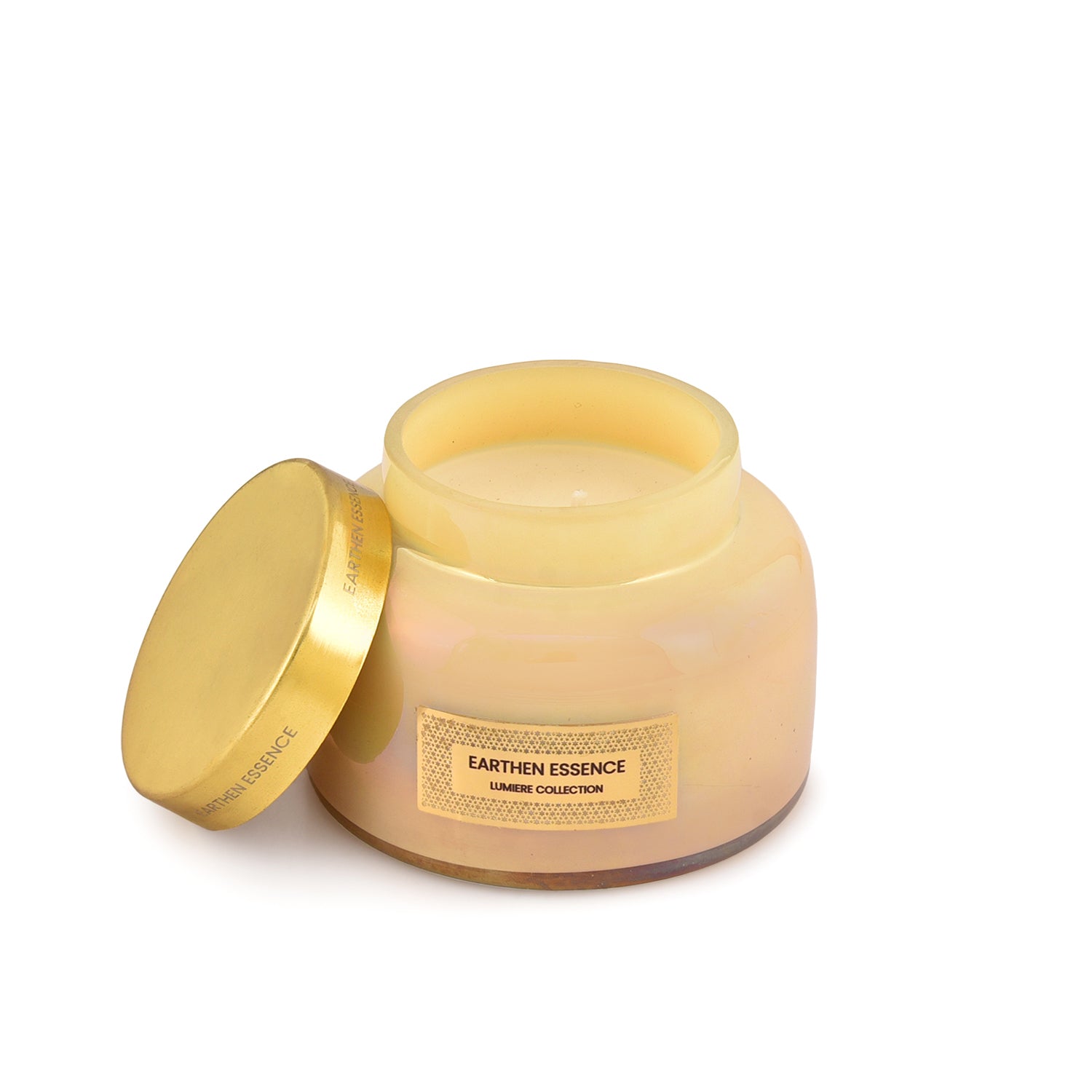 Earthen Essence Luxury Scented TROPICAL CRUSH | With IFRA Certified Fragrance | 100% Natural Soy Wax Eco-friendly | Smokeless & Non-Toxic | Hand Poured, With German Cotton Wick | 300gm