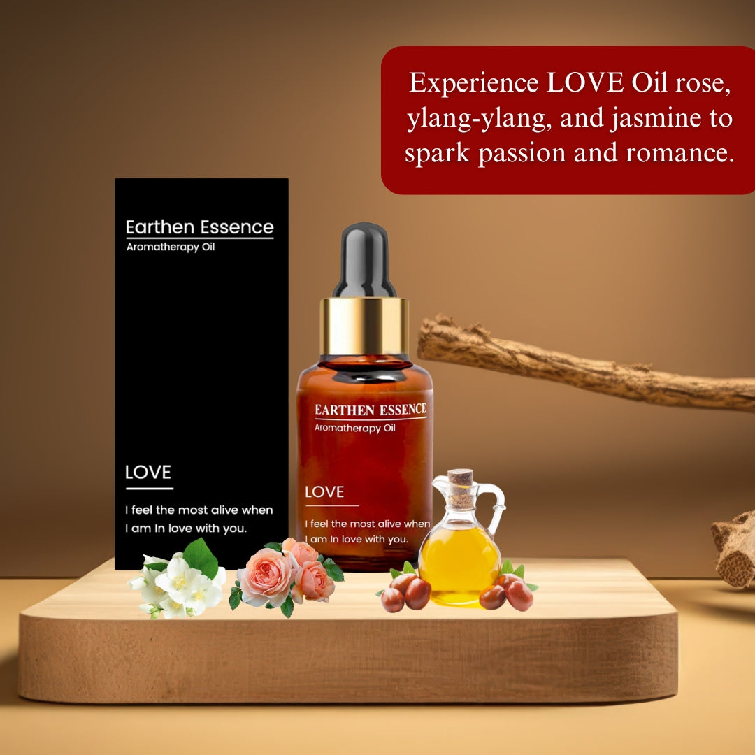 Aromatherapy oil LOVE | Blend of Pure Essential Oils | 100% Therapeutic Essential Oil | Attract Love and Deepen Connection | For Love and Passion |100% Pure & Natural | Easy To Use | 10 ml