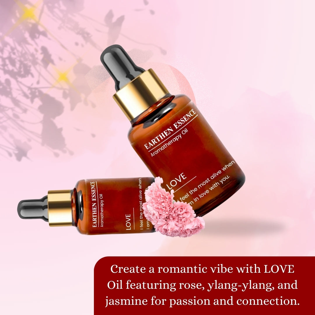 Aromatherapy oil LOVE | Blend of Pure Essential Oils | 100% Therapeutic Essential Oil | Attract Love and Deepen Connection | For Love and Passion |100% Pure & Natural | Easy To Use | 10 ml