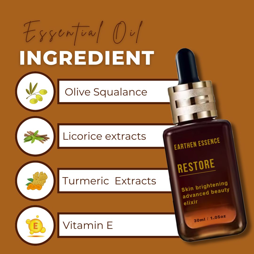 Face Elixir RESTORE | Non Greasy & Quick Absorbing | for Skin Brightening | Advance Repair Formula | Collagen Booster & Firming Antiaging Advance Boosting Serum | 30ml.