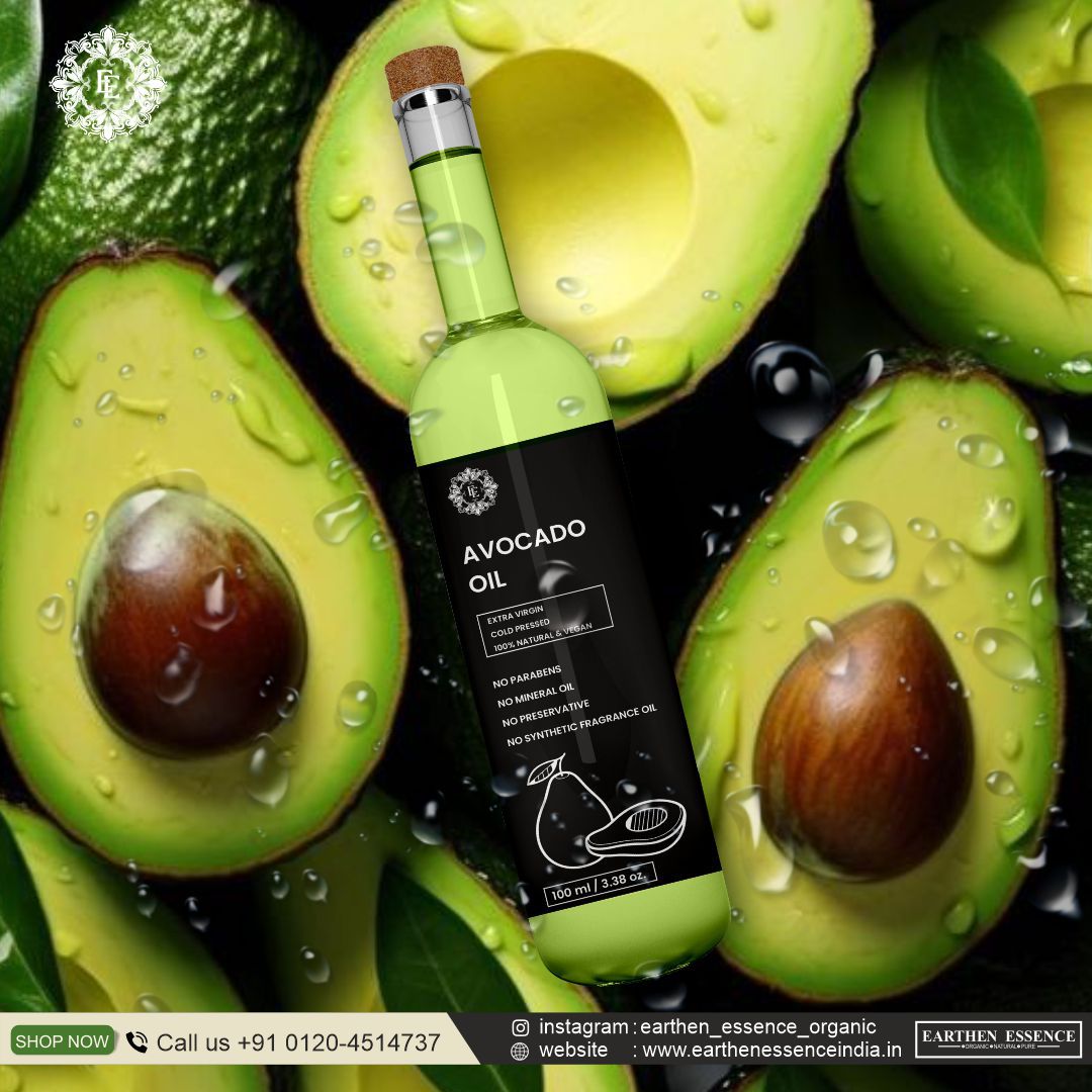 Organic AVOCADO Oil | Woodpressed | Rich With Antioxidant and Omega 3 | for Skin Care, Nourished Hair & Body | Extracted with Traditional Wood Pressed Method |100 ml