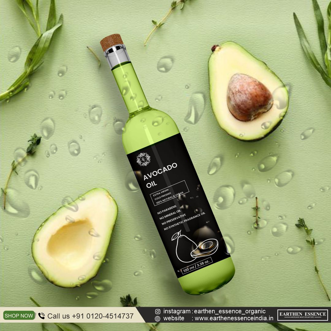 Organic AVOCADO Oil | Woodpressed | Rich With Antioxidant and Omega 3 | for Skin Care, Nourished Hair & Body | Extracted with Traditional Wood Pressed Method |100 ml