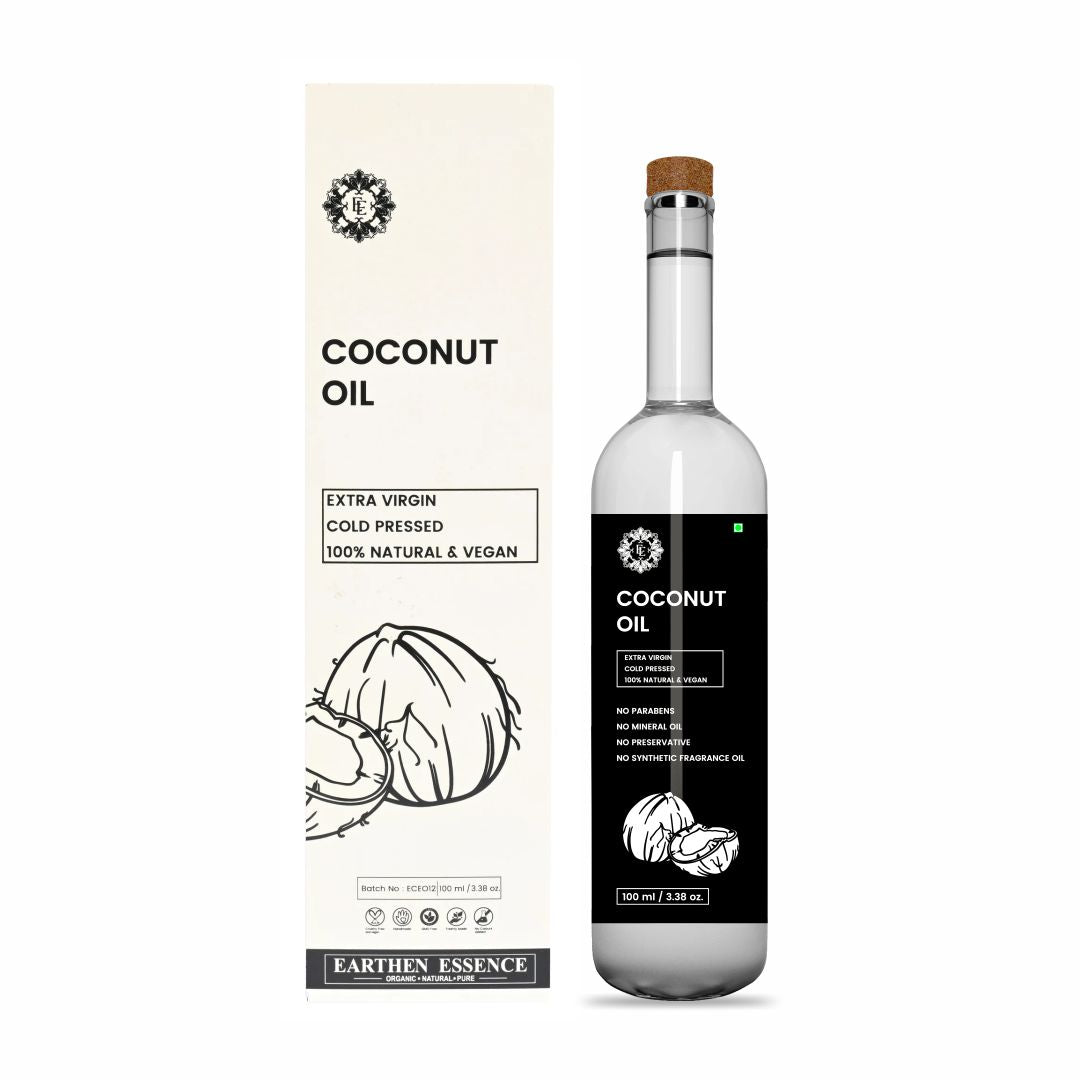 Organic COCONUT Oil | Woodpressed | Virgin Coconut Oil for Skincare and Haircare | Edible oil for Cooking | 100% Pure, Natural, Extracted with Traditional Wooden Method | 100ml.