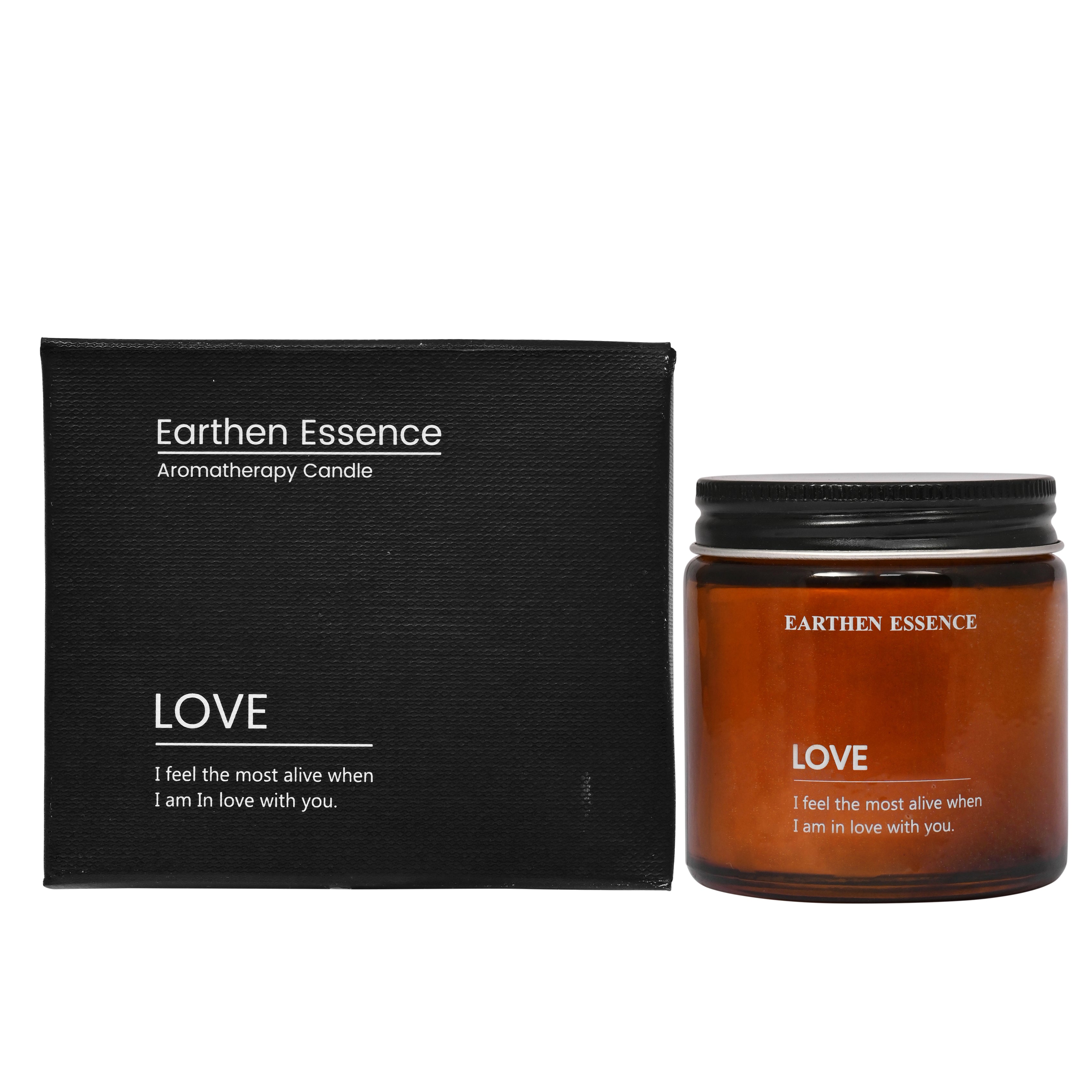 Aromatherapy | Meditation Candle - LOVE | To Attract Love, Romance, Passion, Self-Love, Heart Chakra | With Pure Soy Wax & Blend of Pure Essential Oil | 100gm