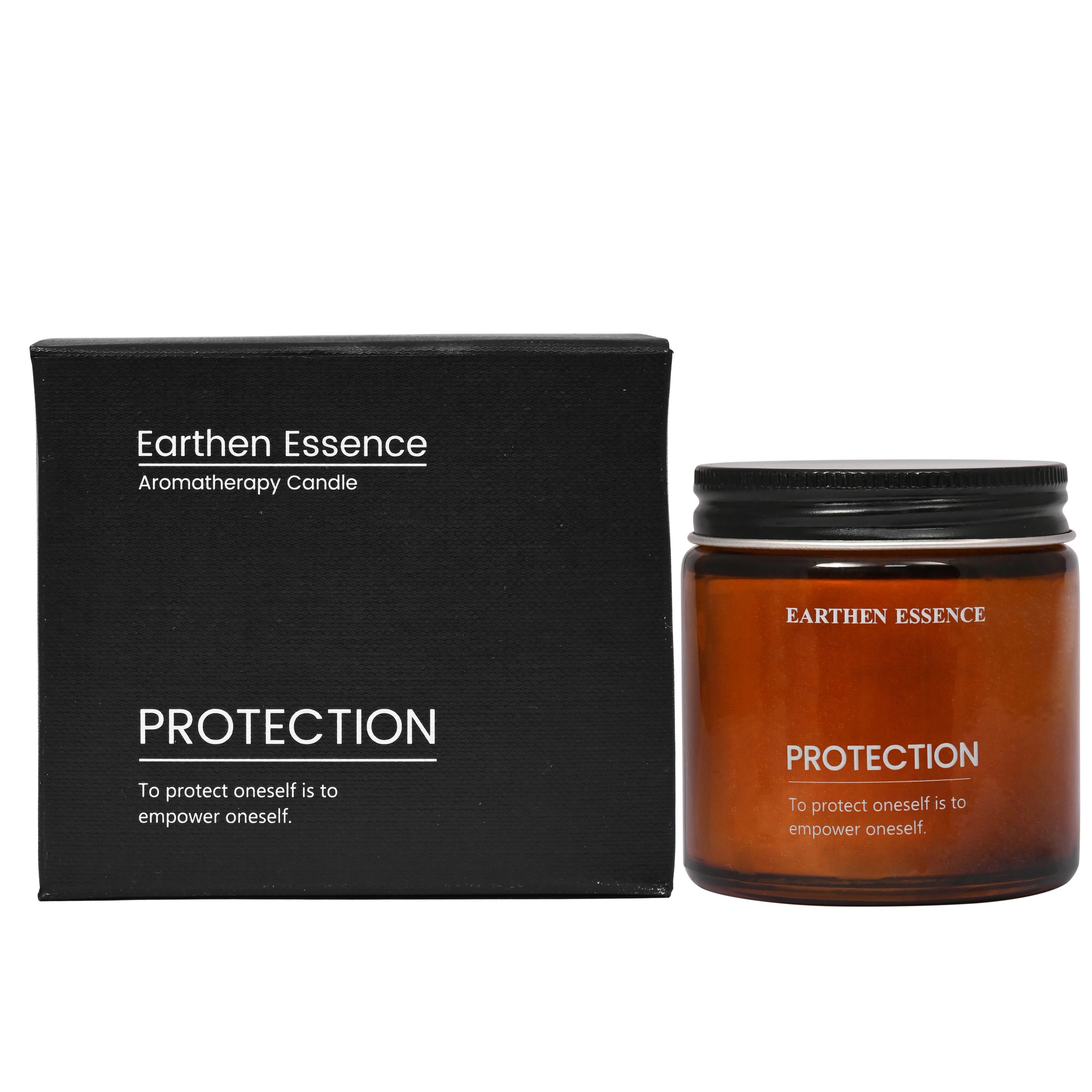 Aromatherapy | Meditation Candle - PROTECTION | For Ward off Negative Energy, Spiritual defence, Guarding & Shielding | With Pure Soy Wax & Blend of Pure Essential Oil | 100gm