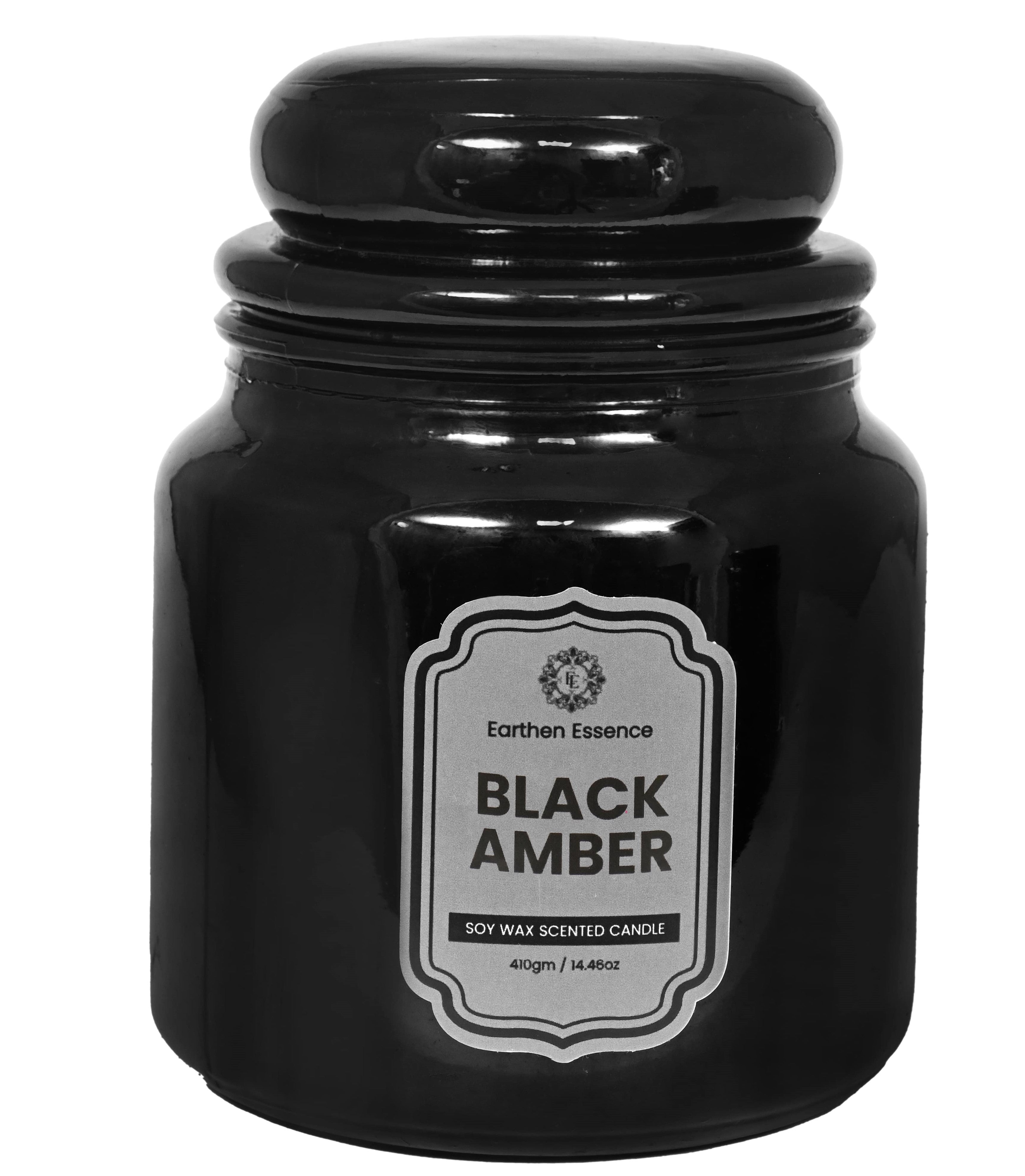 Yankee Jar Black Amber Fragrance Pure Soy Wax Luxury Scented Candle