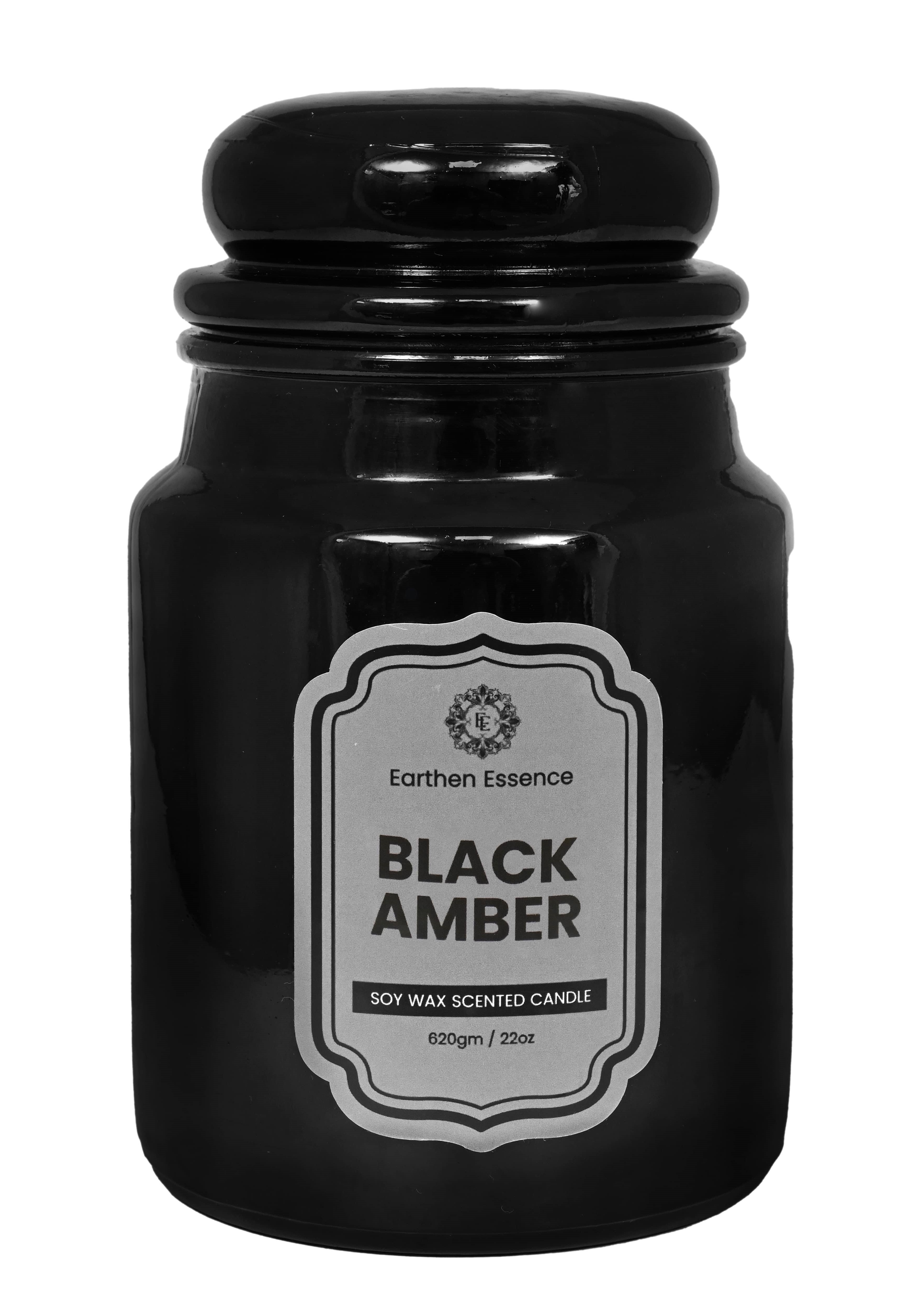 Yankee Jar Black Amber Fragrance Pure Soy Wax Luxury Scented Candle