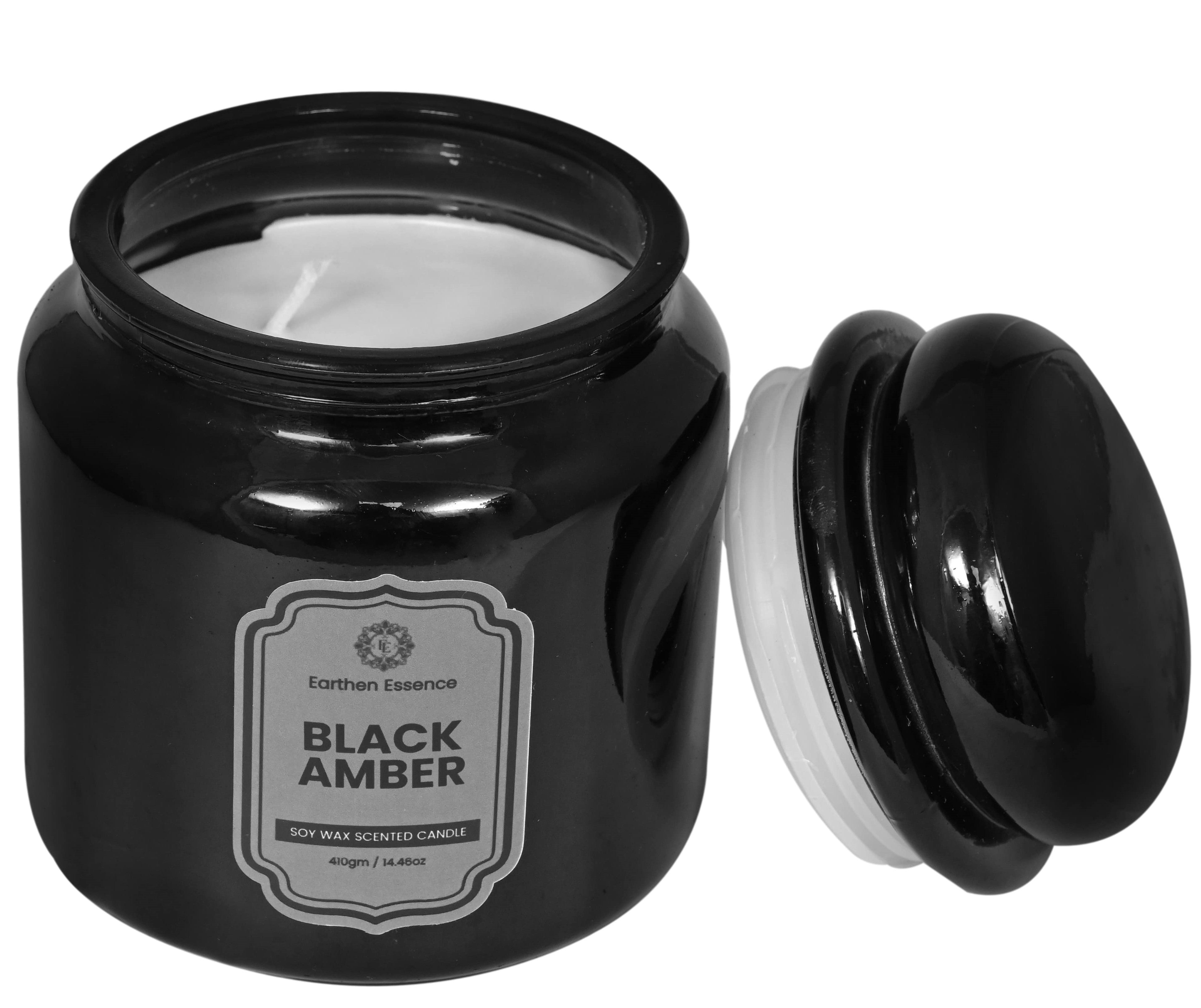 Yankee Jar Black Amber Fragrance Pure Soy Wax Luxury Scented Candle