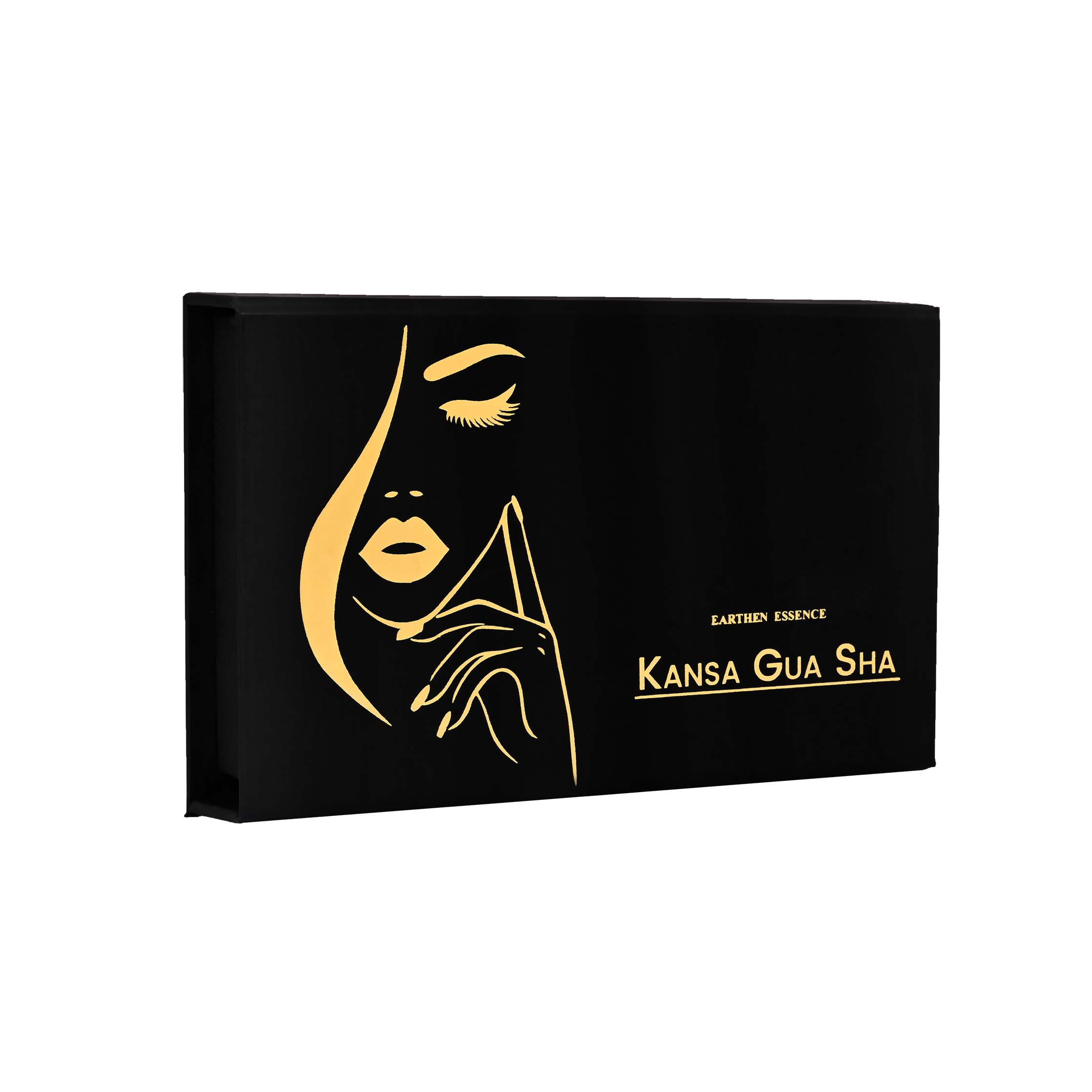 Pure KANSA GUA SHA for Radiant, Firm and Glowing Skin  |Reduces Stress, Wrinkles & Undereye Puffiness | Natural Face Sculpting & Lifting Tool for Men & Women