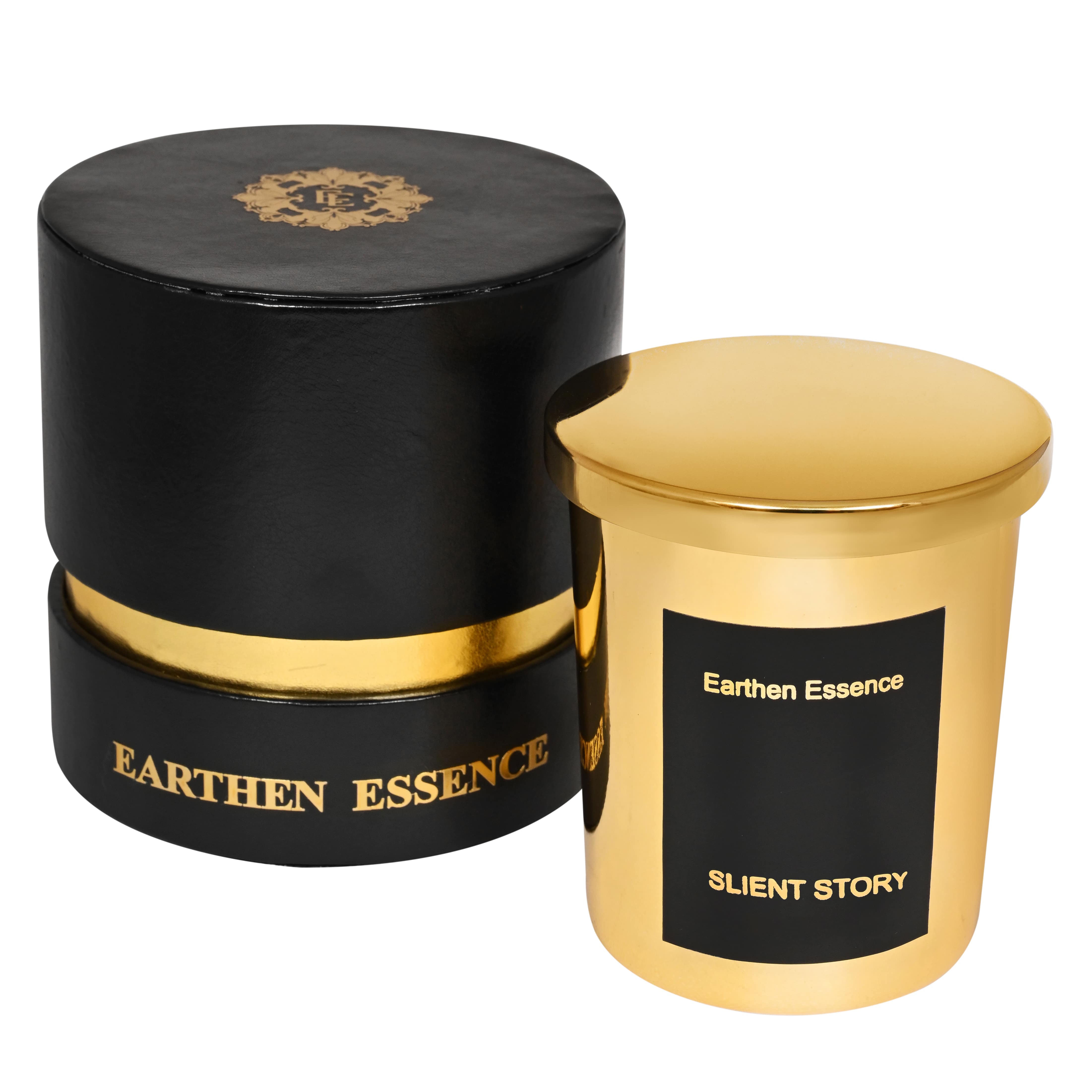 Luxury Scented Candle SILENT STORY | 100% Natural Wax & Lead Free Cotton Wick | Upto 55 Hours of Clean Burning | Smokeless & Non-Toxic Candles | 290gm