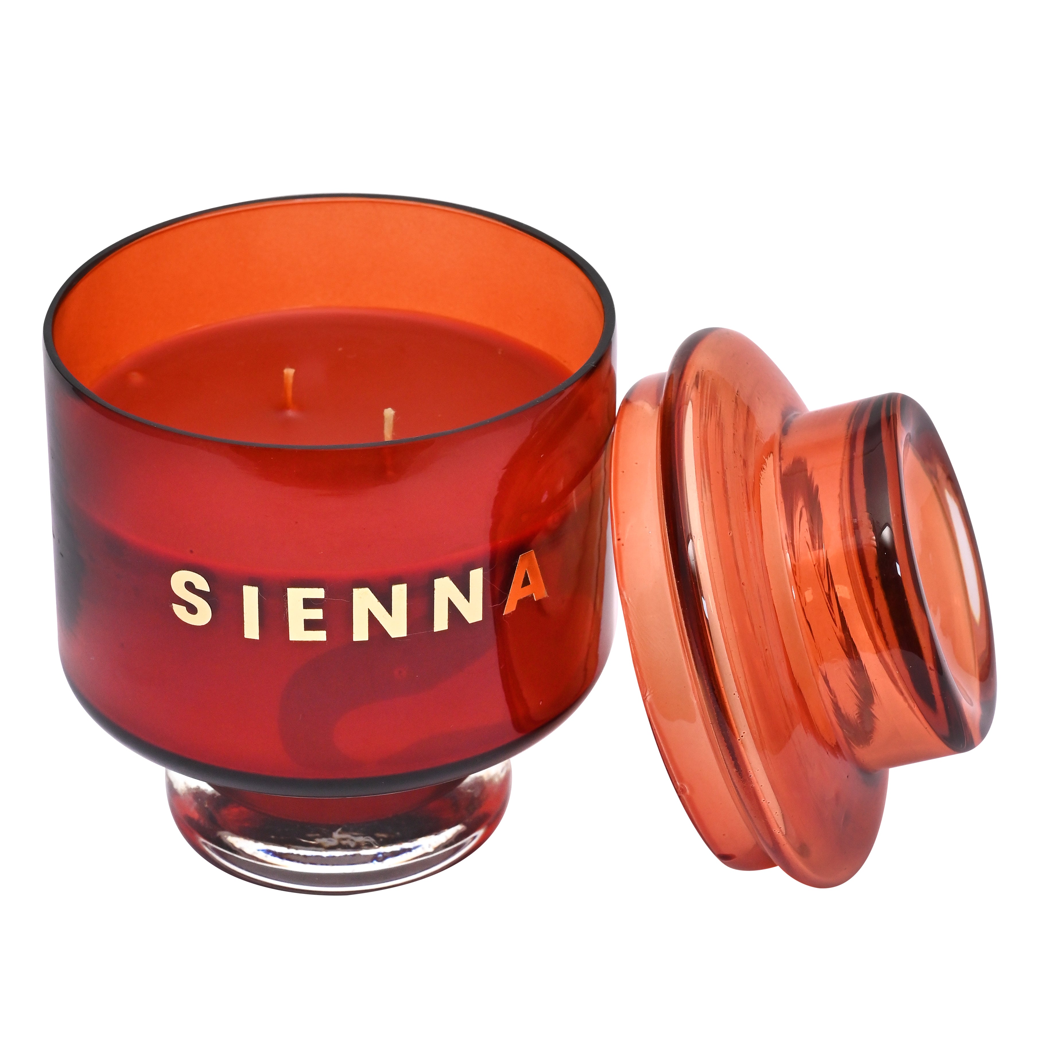 Earthen Essence Luxury Scented Candle SIENNA | Serene Aroma | 100% Natural Soy Wax Eco-friendly | Smokeless & Non-Toxic | Hand poured 3 Wick Lead Free Cotton wick | Re Usable Jar | 380gm