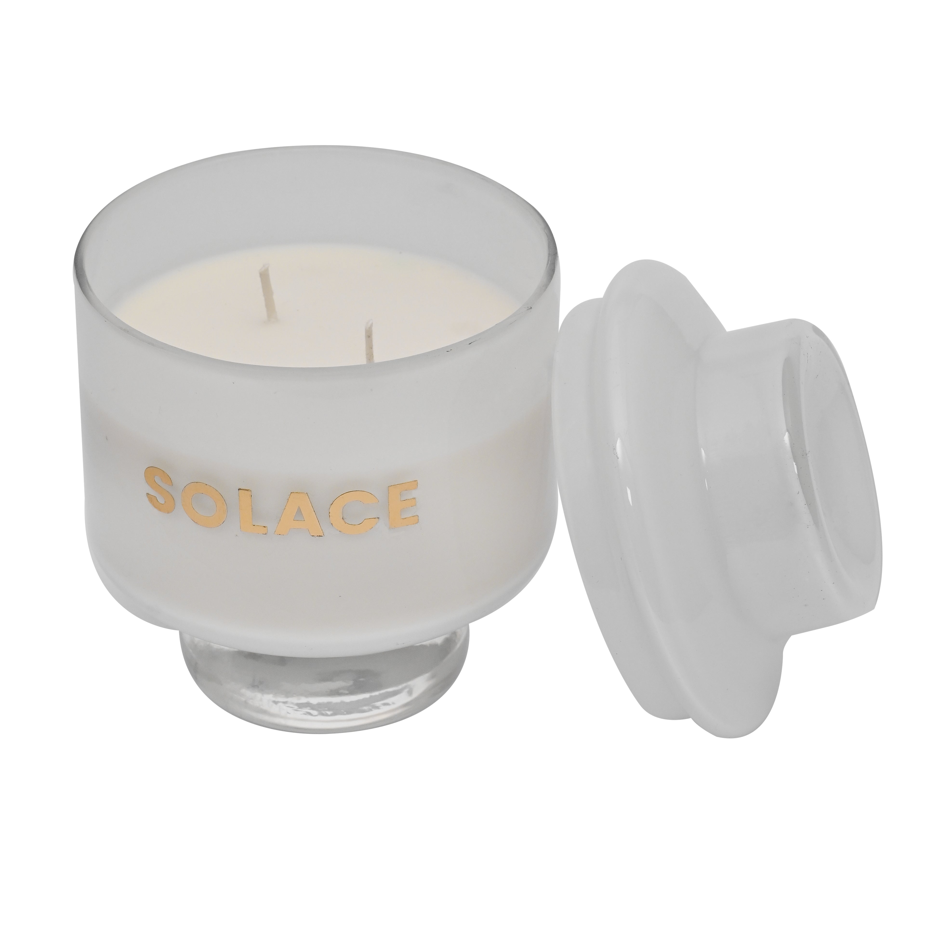 Earthen Essence Luxury Scented Candle SOLACE | Serene Aroma | 100% Natural Soy Wax Eco-friendly | Smokeless & Non-Toxic | Hand poured 3 Wick Lead Free Cotton wick | Re Usable Jar | 380gm