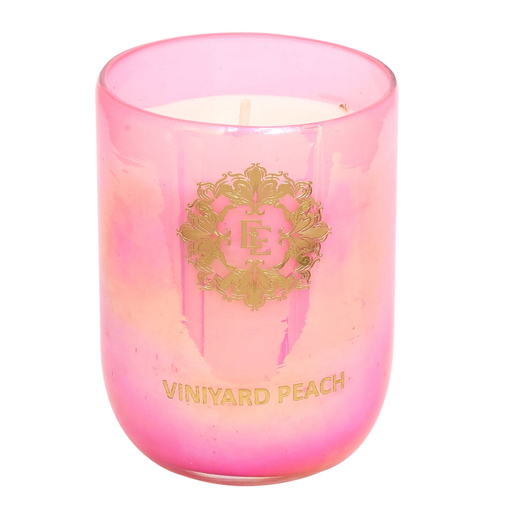 VINEYARD PEACH Fragrance Pure Soy Wax Luxury Scented Candle | 100% Natural Wax & Lead Free Cotton Wick | Smokeless & Non-Toxic Candles | 250gm