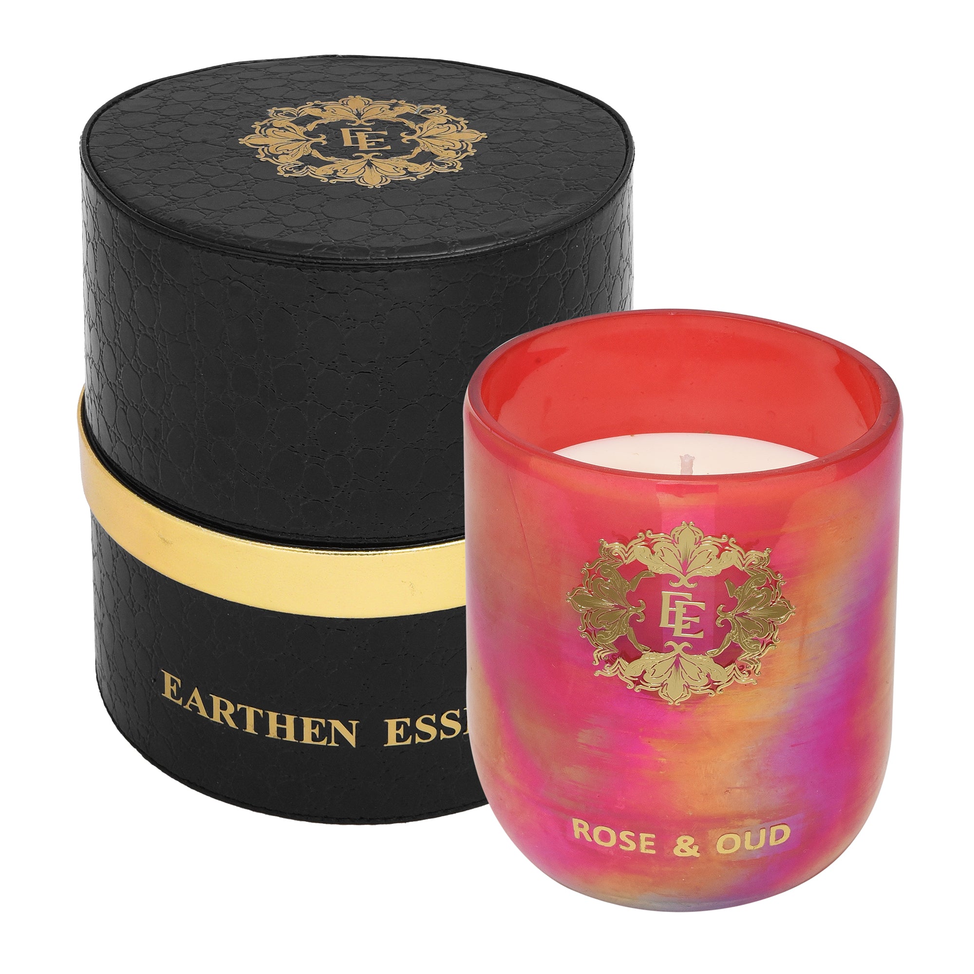 Earthen Essence- Lustre Rose & Oud Candles