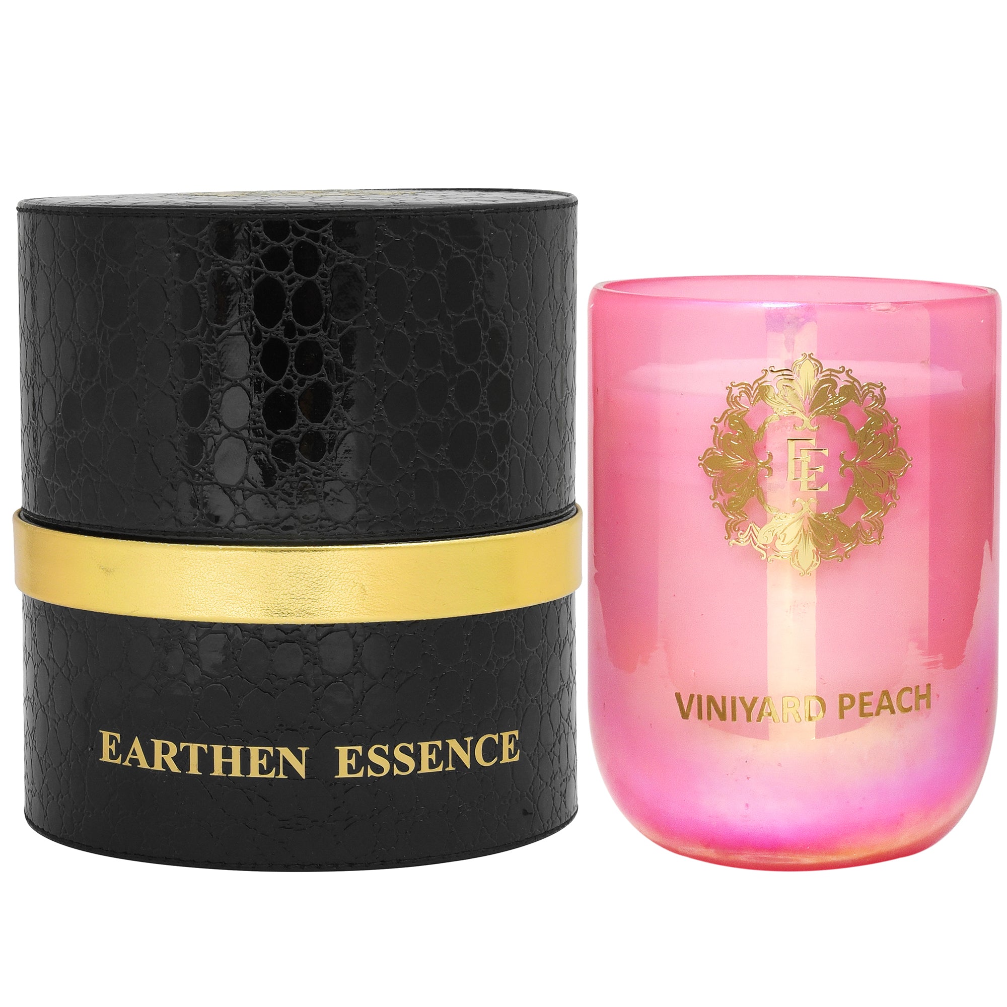 VINEYARD PEACH Fragrance Pure Soy Wax Luxury Scented Candle | 100% Natural Wax & Lead Free Cotton Wick | Smokeless & Non-Toxic Candles | 250gm