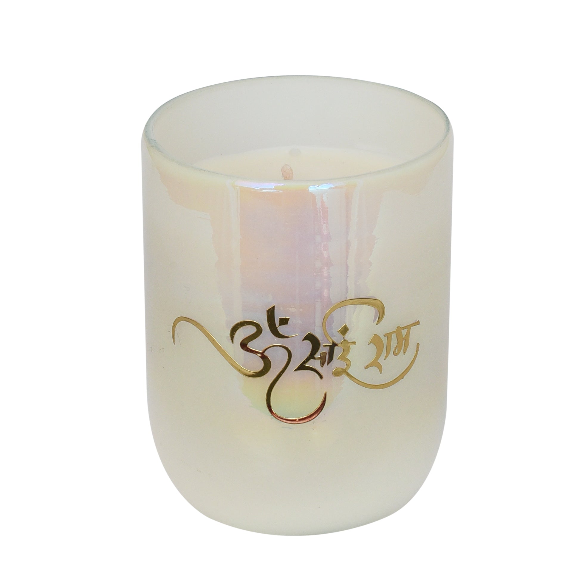 Earthen Essence DIVINE Luxury Scented Candle SAI RAM | With IFRA Certified Fragrance TUBEROSE | 100% Natural Soy Wax Eco-friendly | Smokeless & Non-Toxic | Hand Poured With  German Cotton Wick | 220gm