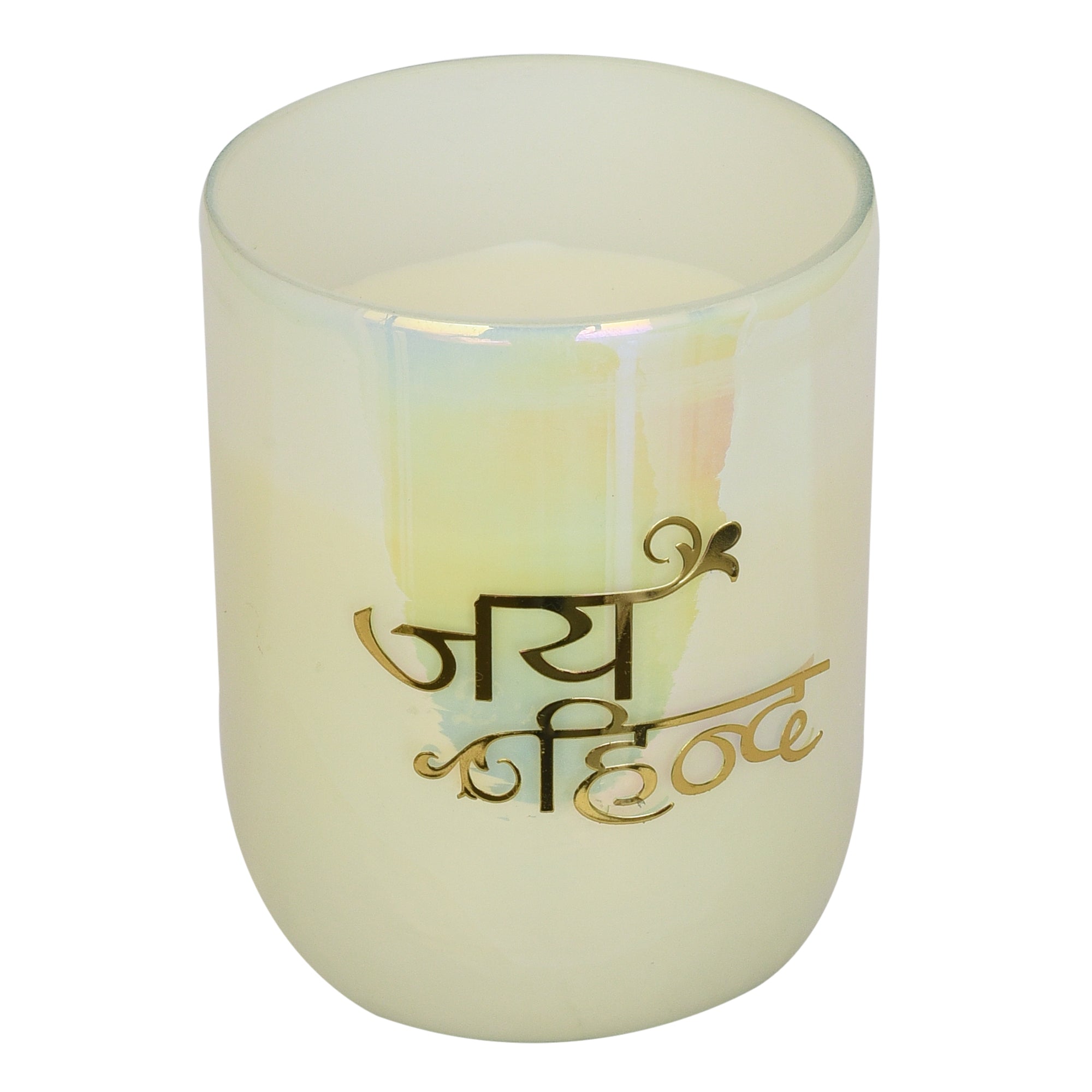 Earthen Essence DIVINE Luxury Scented Candle JAI HIND | With IFRA Certified Fragrance OUD & BALSAM | 100% Natural Soy Wax Eco-friendly | Smokeless & Non-Toxic | Hand Poured With German Cotton Wick | 220gm