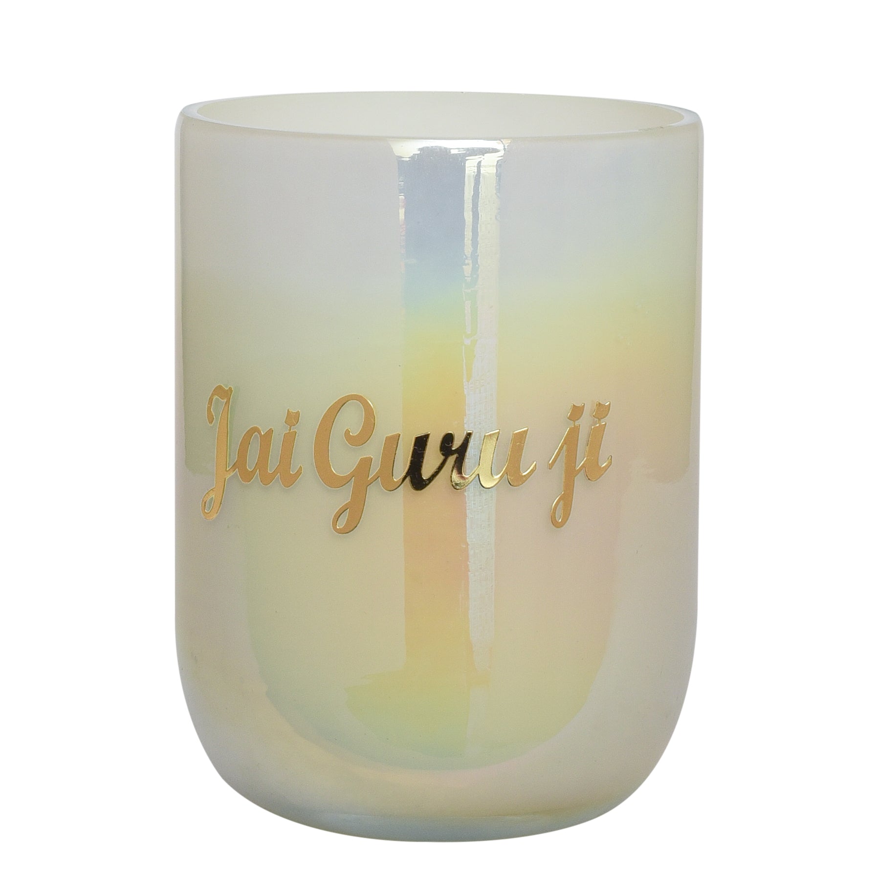 Earthen Essence DIVINE Luxury Scented Candle JAI GURUJEE | With IFRA Certified Fragrance MOGRA & ROSE | 100% Natural Soy Wax Eco-friendly | Smokeless & Non-Toxic | Hand Poured With German Cotton  Wick  | 220gm