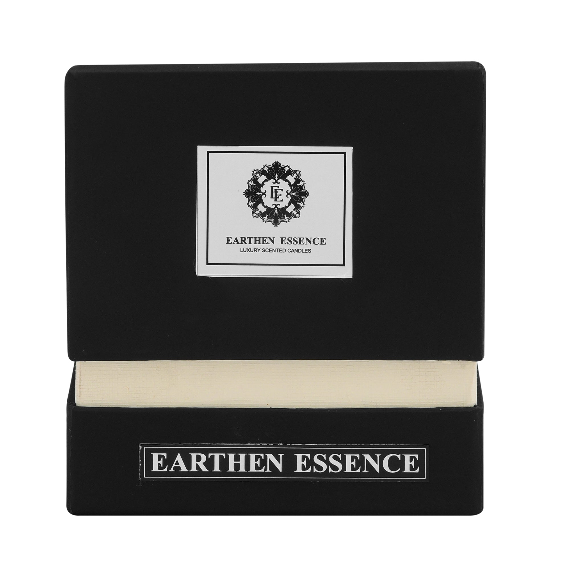 Earthen Essence GREEN TEA & LEMONGRASS Luxury Scented Candle | 100% Natural Soy Wax With Wooden Wick | Smokeless & Non-Toxic Candles | 220gm