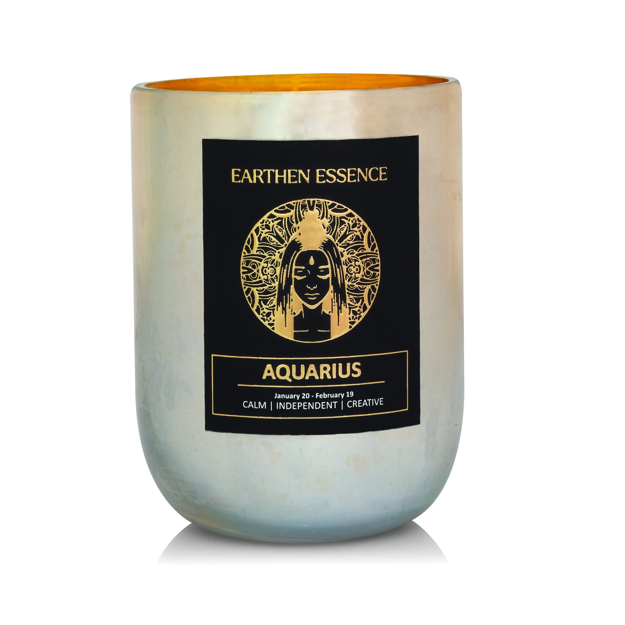 Aquarius Zodiac Candle