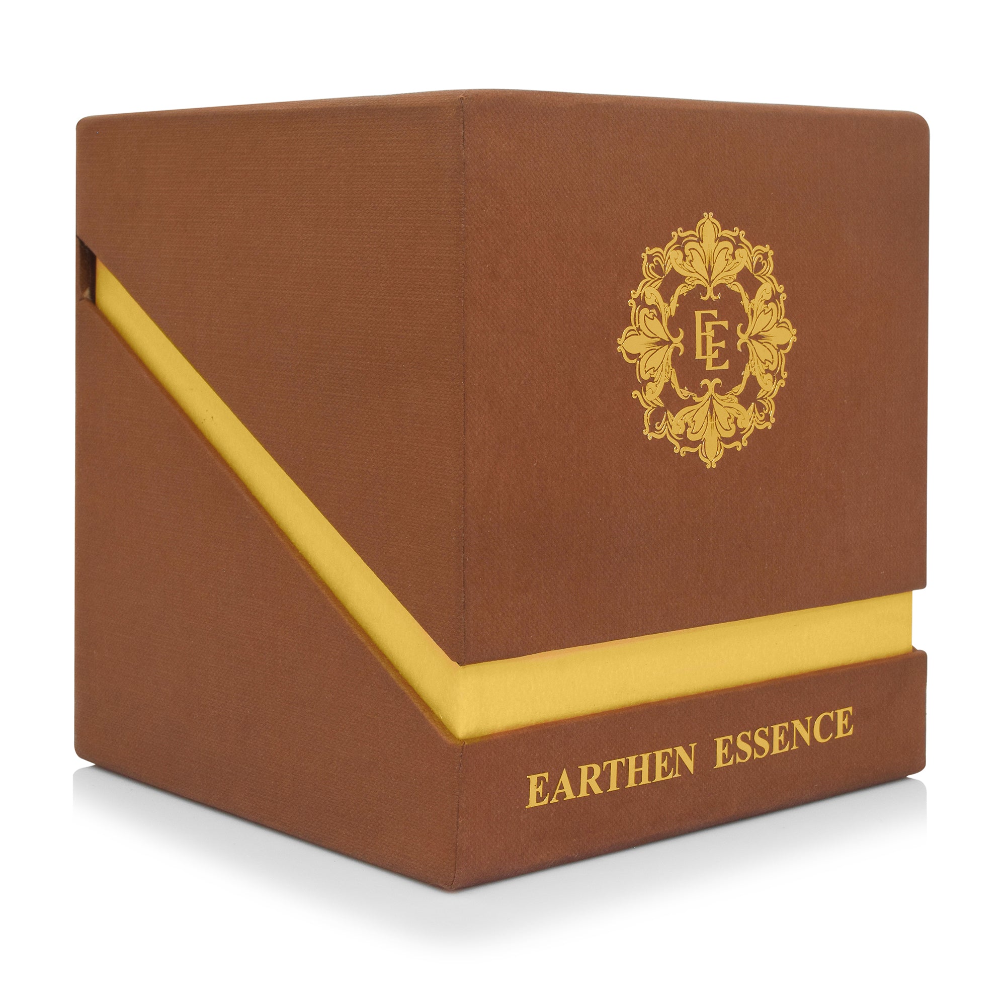 Earthen Essence Amber Jar Luxury Scented Candle BAMBOO & TEAK | 100% Natural Soy Wax Eco-friendly | Smokeless & Non-Toxic | Hand poured 3 Wick Lead Free Cotton wick | 220gm