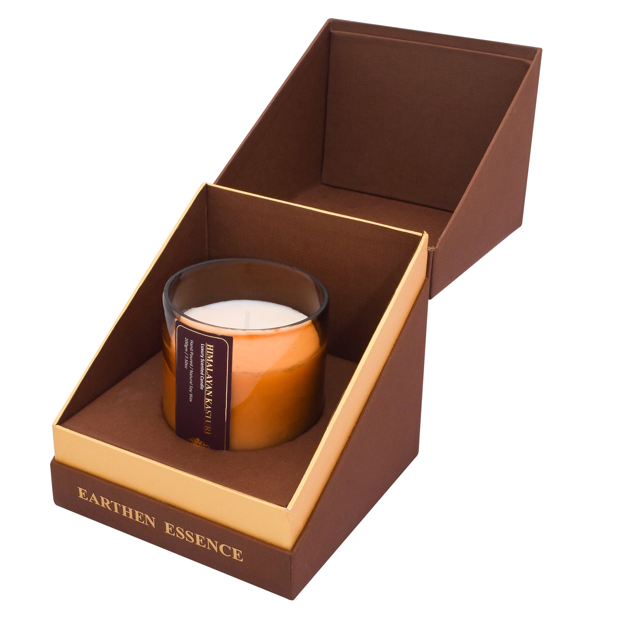 Himalayan Kasturi Fragrance Soy Wax Amber jar Candle 220gm