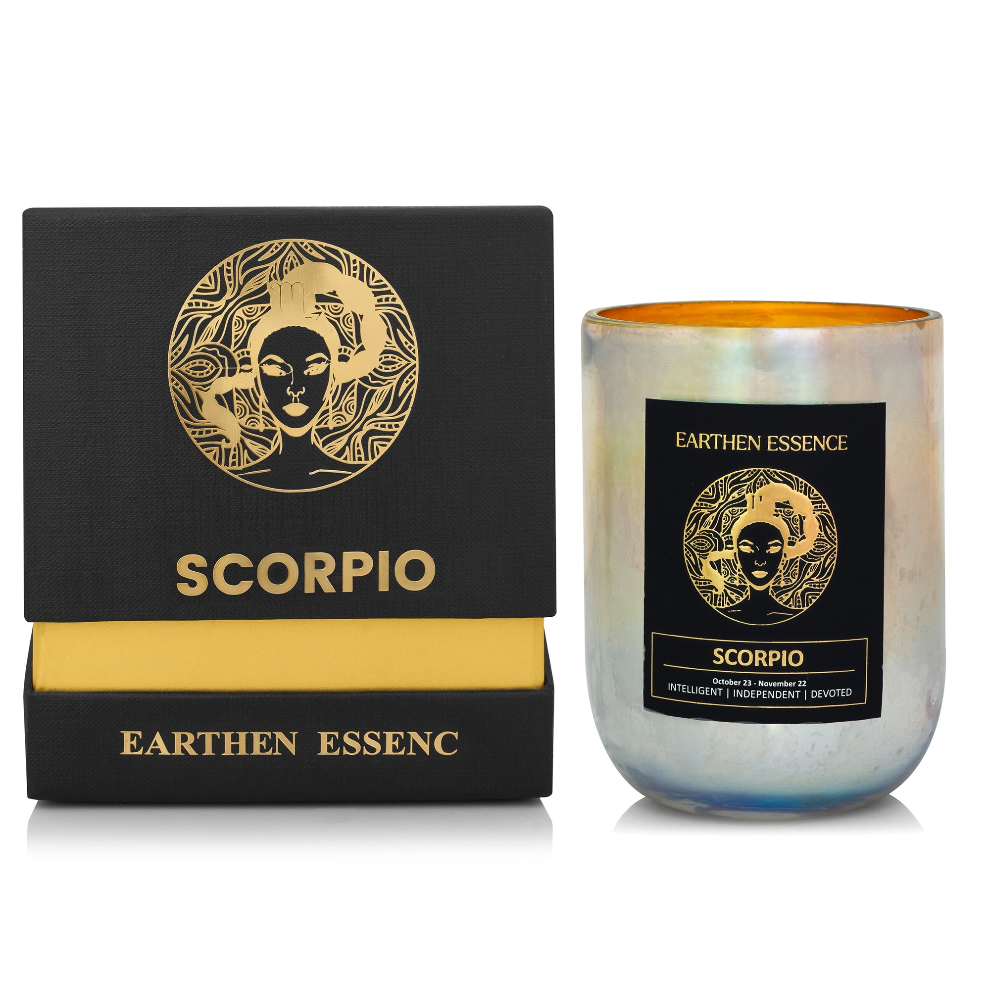 SCORPIO Zodiac scented Candle With Natural Soya Wax and IFRA certified Fragrance LAVENDER, SANDALWOOD & YLANG YLANG | 220gm